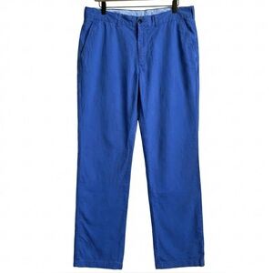 Polo Ralph Lauren Chino Pants Mens 34x34 Blue Classic Fit Pima Cotton Flat Front